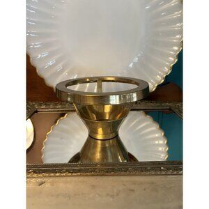 Vintage Solid Brass Circular Tea Light Candle Light Holder 1995 Ambrosia